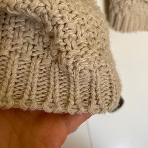 Boohoo Tan/Beige Boho Knit Cardigan Size M/L - Picture 14 of 15